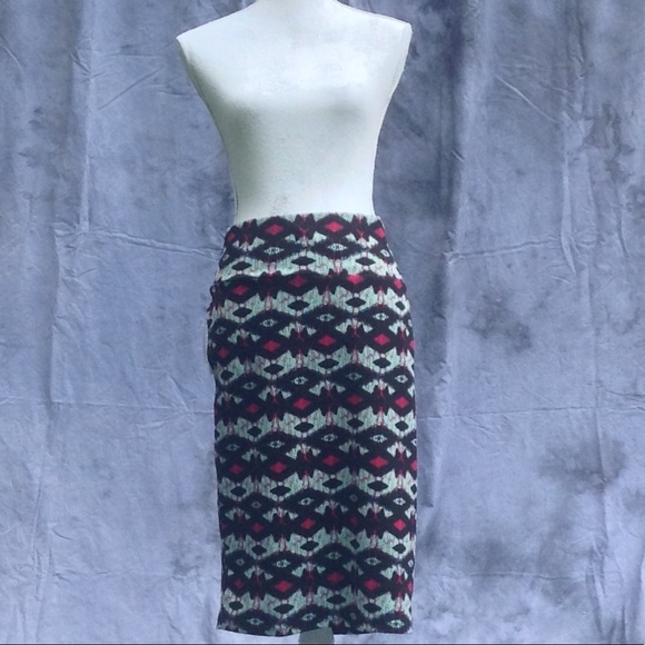 LulaRoe Skirt, black,teal and red, Large, NWT! - Picture 1 of 5